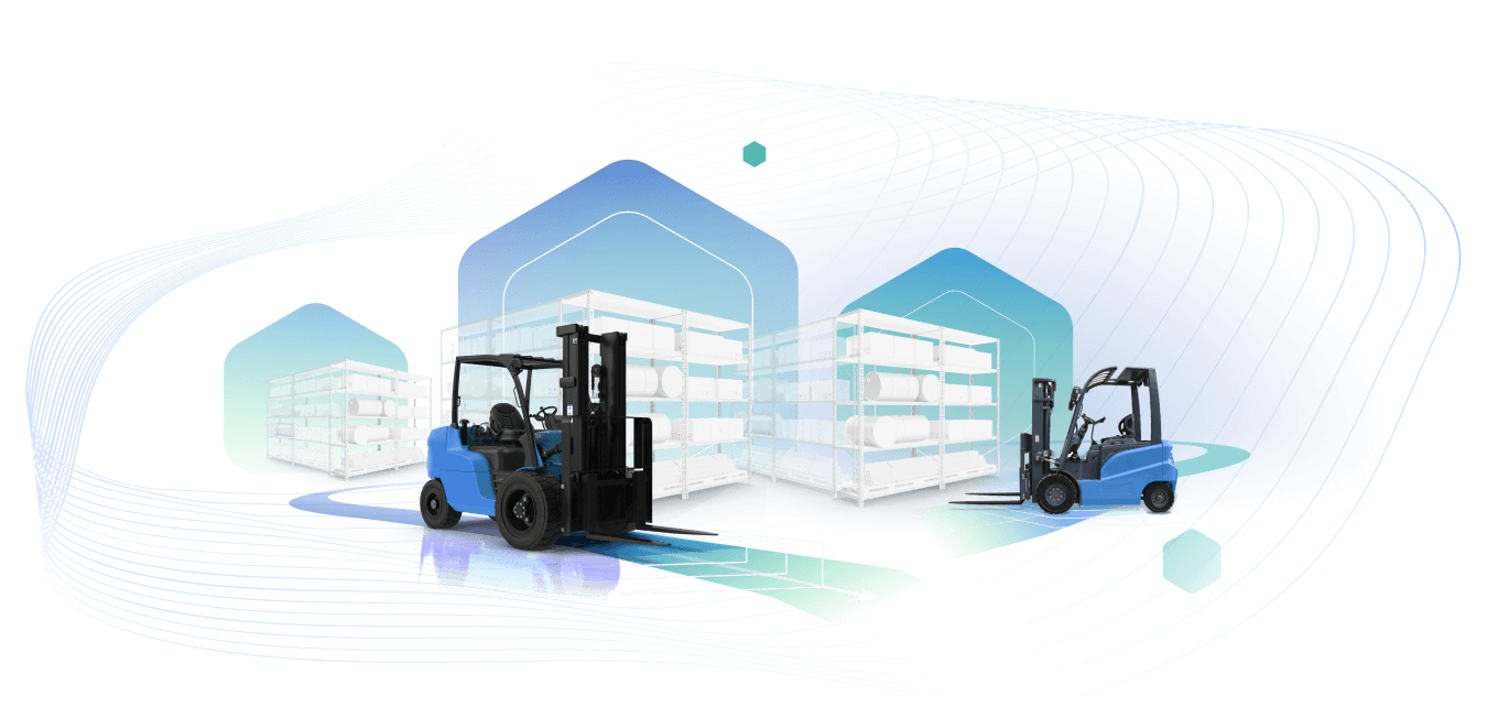 Cyngn's Autonomous Vehicles on a gradient background