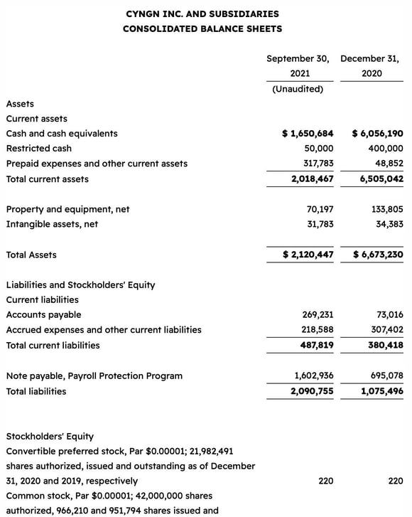Consolidated Balance Sheets