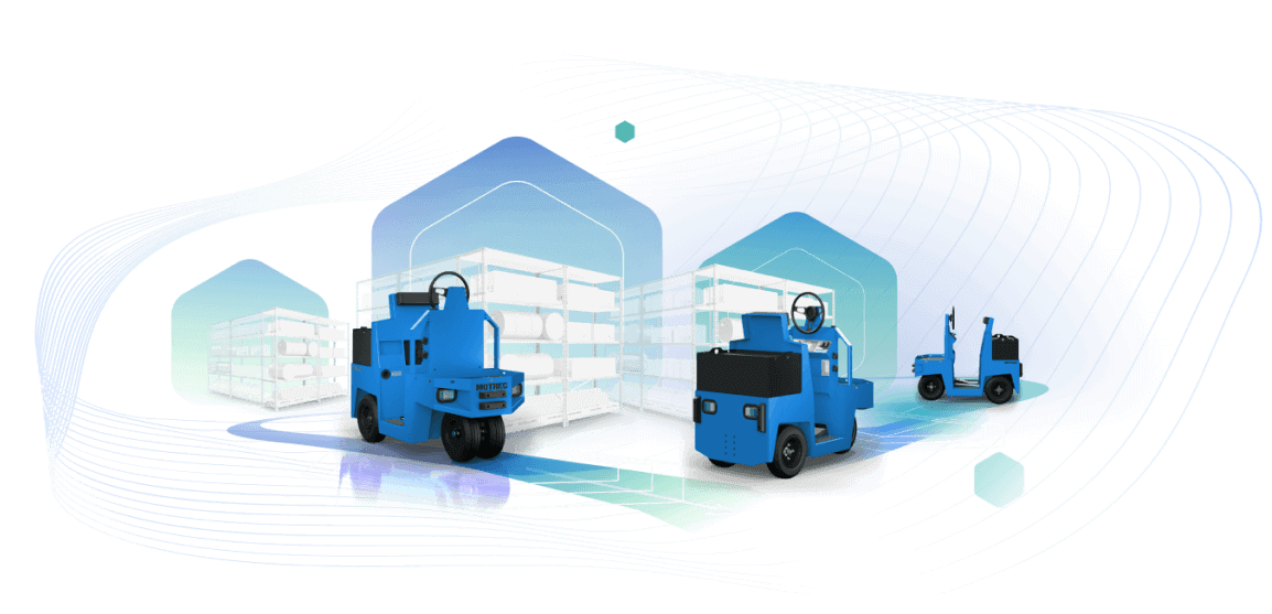 Cyngn's Autonomous Vehicles on a gradient background