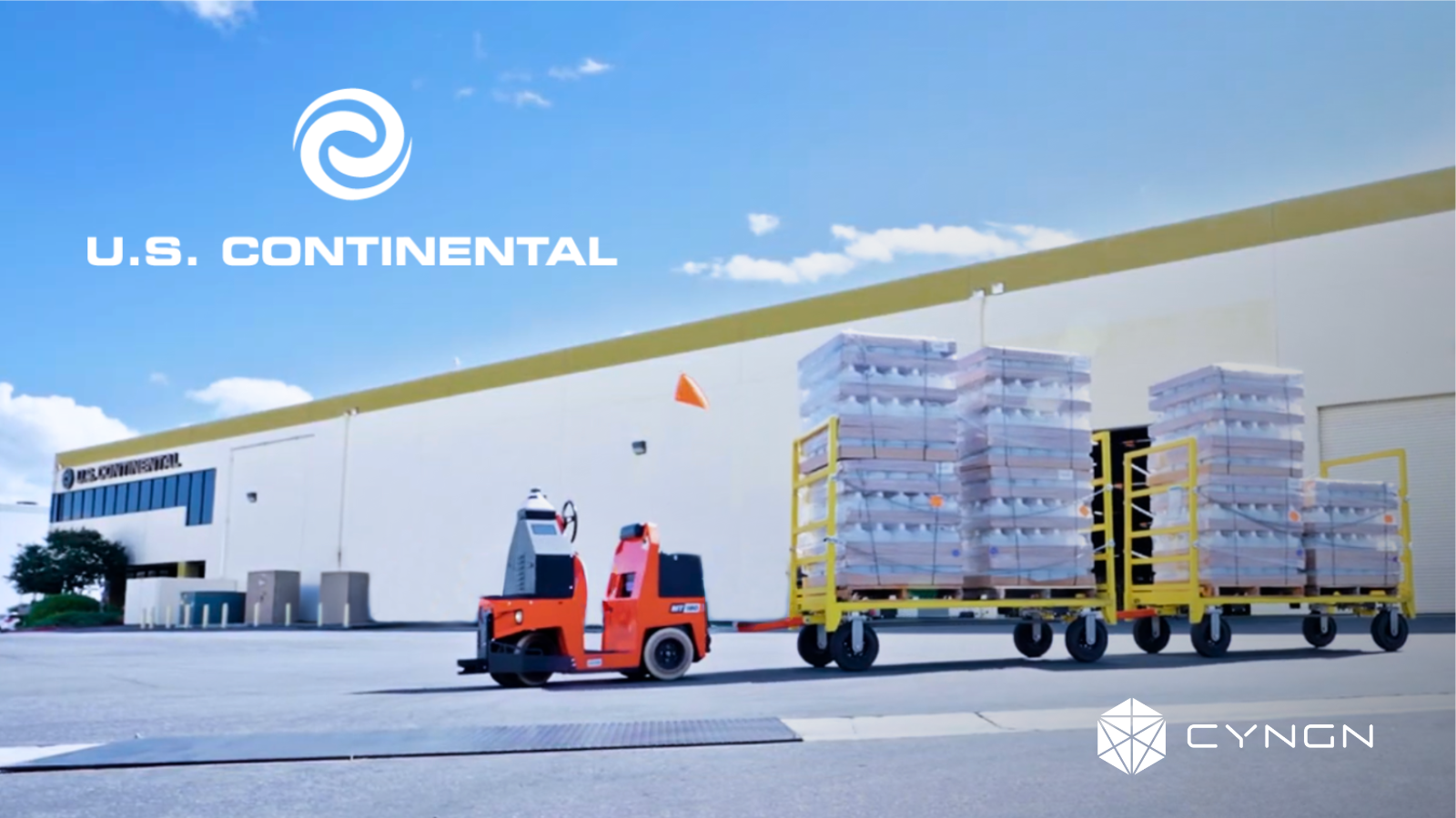Cyngn is proving DriveMod Tugger with measured warehouse movement at U.S. Continental